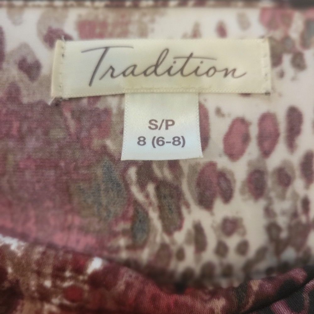 Tradition Cowl Neck Blouse With Buckle Decor At Neck Soft And Trendy S (6 _8 ) - Picture 3 of 6